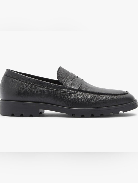 Size 10.5 - ?️ Adam Derrick To Boot New York Men\'s Black Leather Penny Loafers main image 7
